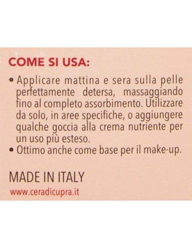 Cera Di Cupra Siero Concentrato - 30ml - Acido Ialuronico